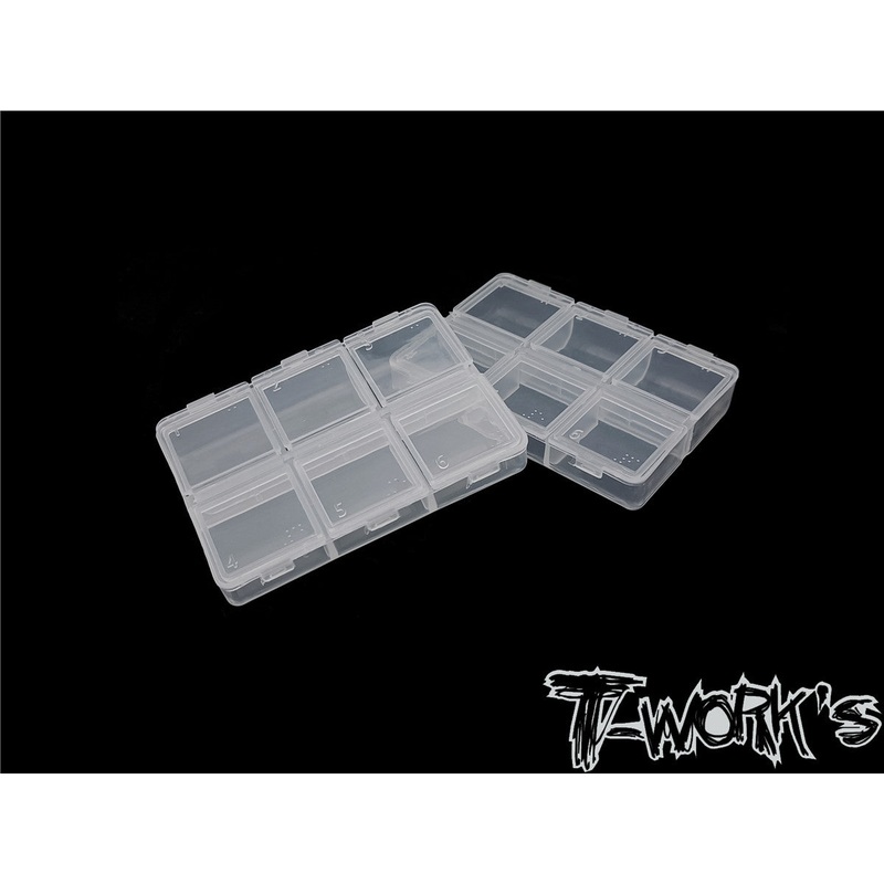 TT-047 6 Case Hardware Storage Boxes ( 8.2 x 6x 1.8cm ) 2pcs.