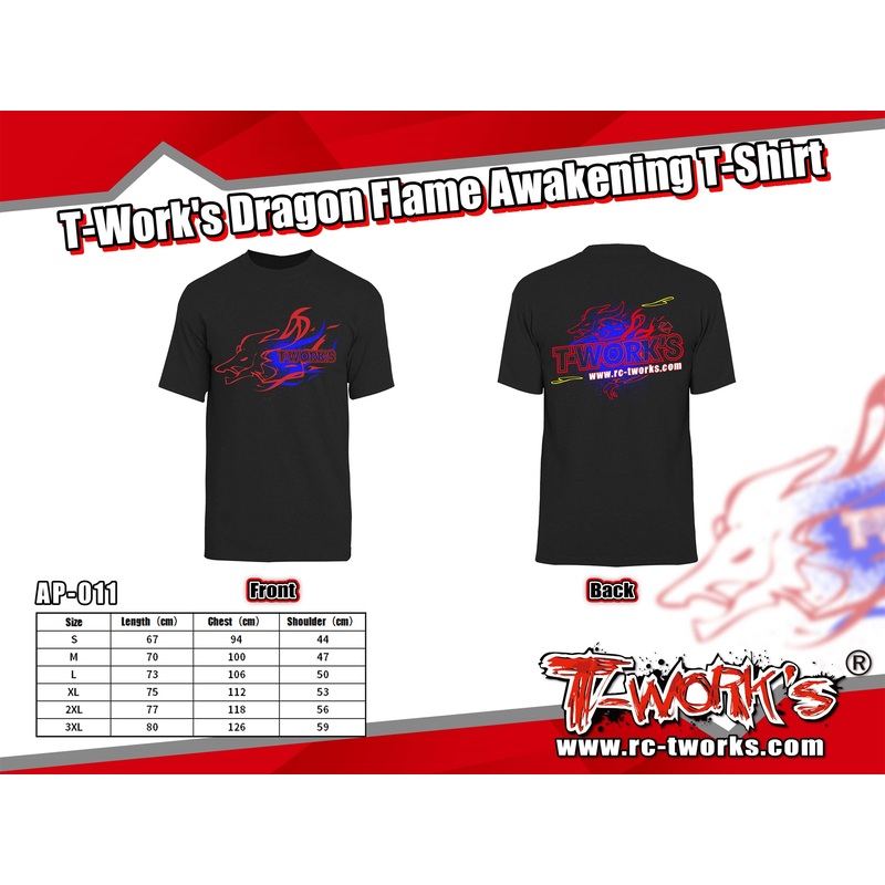 AP-011-  T-Work's Dragon Flame Awakening T-Shirt