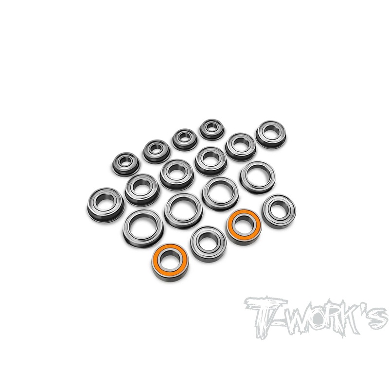 BBS-GR-NITRO    Precision Ball Bearing Set  ( For Gimar raptor nitro ) 18pcs.