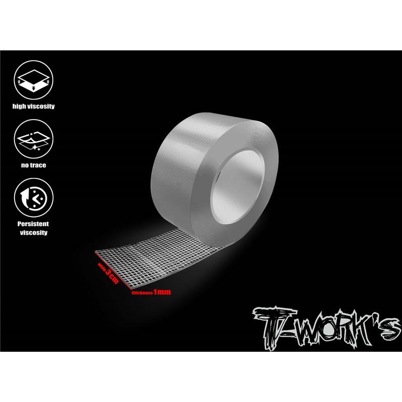 TA-082-B   Grid thread Gel Double-sided Tape  ( 3cm x 3m )