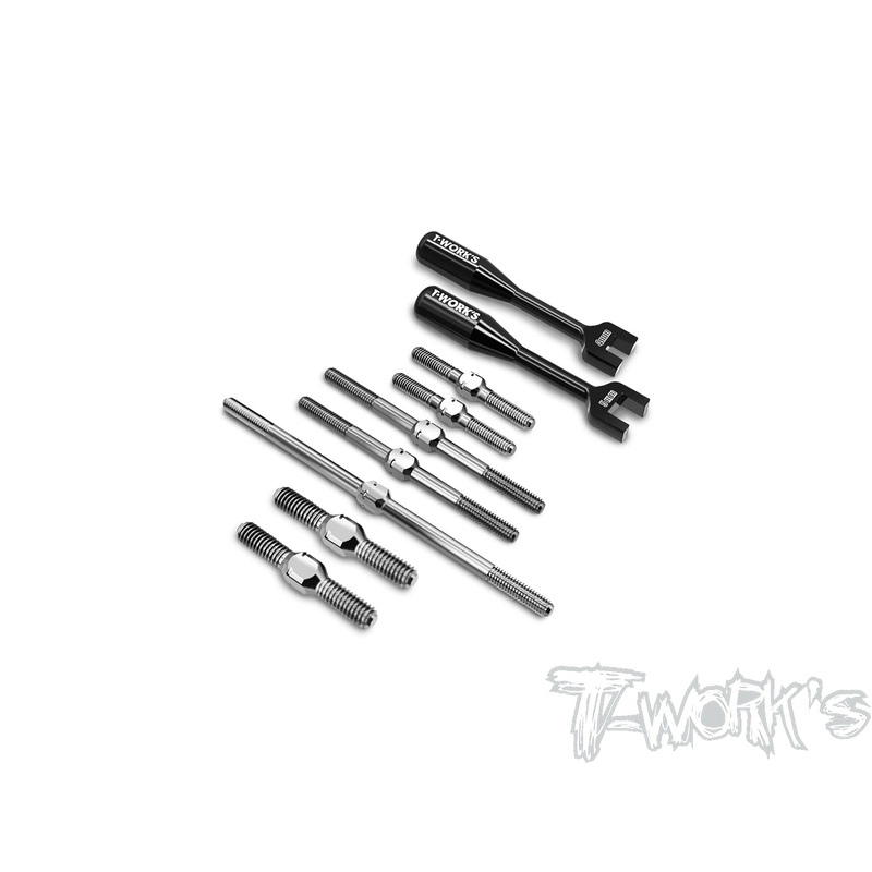 TB-339 64 Titanium Turnbuckle Set( For Gimar raptor nitro )