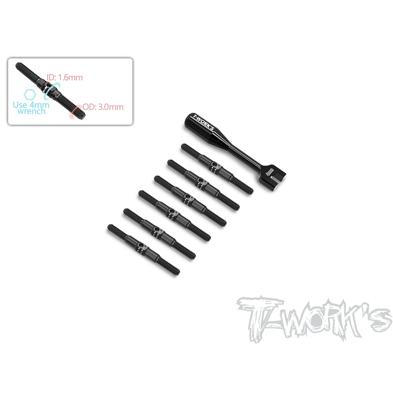 TBB-14B   64 Titanium Turnbuckle Set( For Team Associated Reflex 14B )