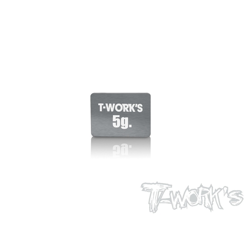 TE-207-LAdhesive Type 5g Tungsten Balance Weight    13.8 x 18.9 x 1mm ( For Awesomatix A800R/A800RR )