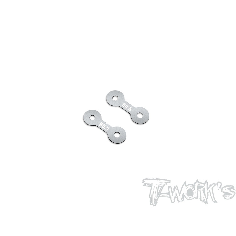 TE-X4-B-V2   0.5mm/1mm Rear Roll Center Spacer Without Notch ( For Xray X4 /X4'23/X4F'24/X4'25 ) 2pcs.