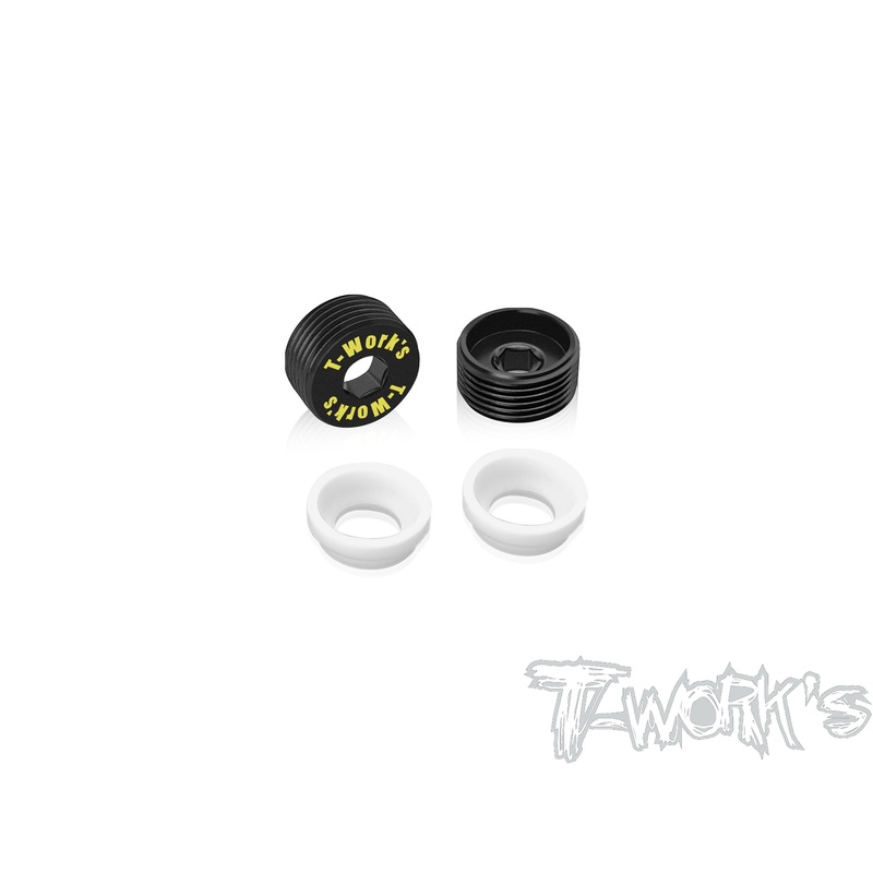 TO-129-IFB8   Brass Front Upright Adjust Nut with Teflon Spacers( For Infinity IFB8 ) 2pcs.