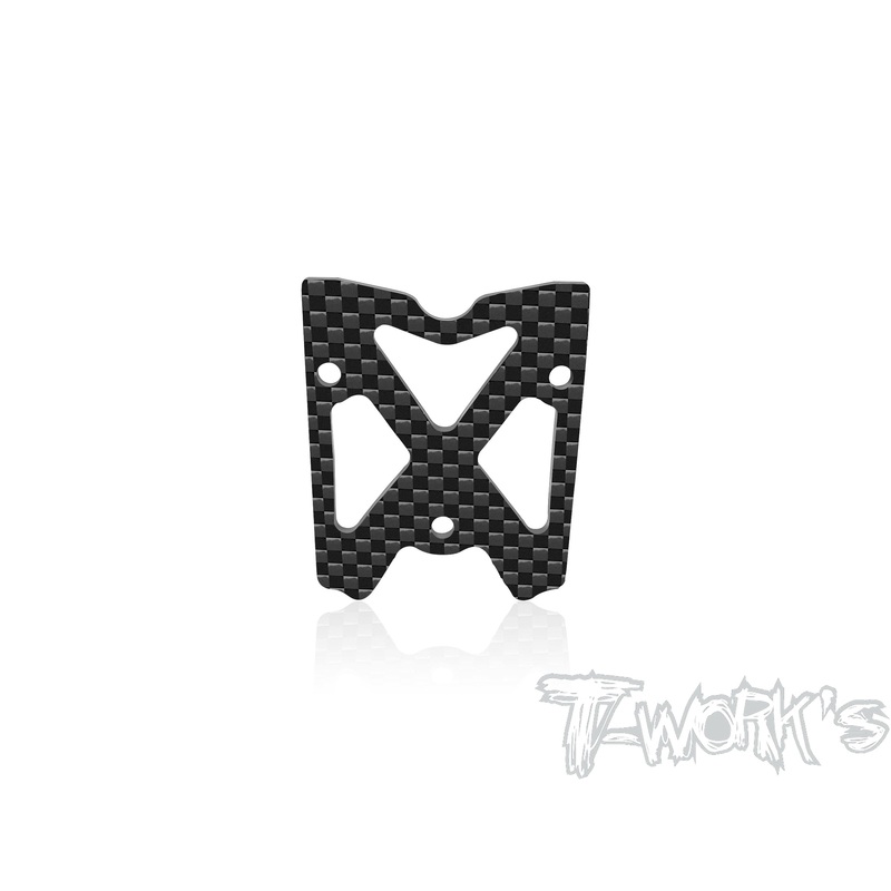 TO-318-A3Graphite Rear Flowability Wing Mount Plate Ver.2 ( For Mugen MBX8R )