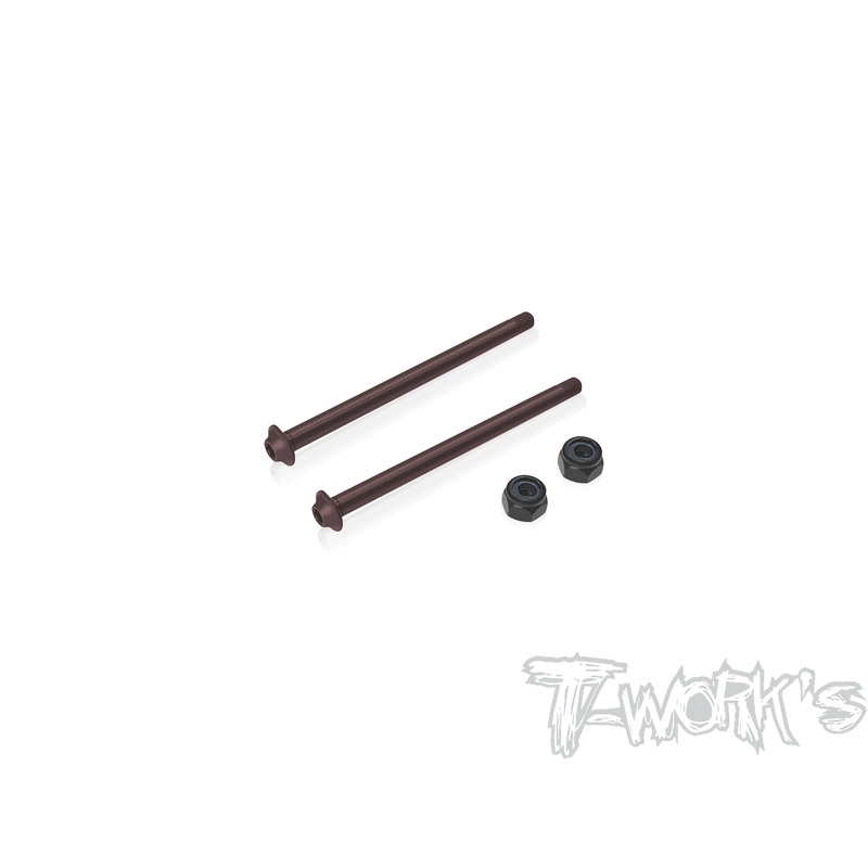 TO-323-XB8-R    Steel Captured Design Rear Hinge pin 3 x 45.8mm  ( For Xray XB8  )