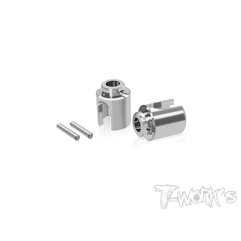 TP-180-A800R     64 Titanium Gear Diff. BB Driveshaft Adapters ( For Awesomatix A800R/MMX/A800R )