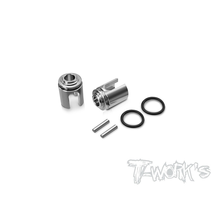 TP-180-Mi964 Titanium Gear Diff. BB Driveshaft Adapters (  For Schumacher Mi9/FT9  )