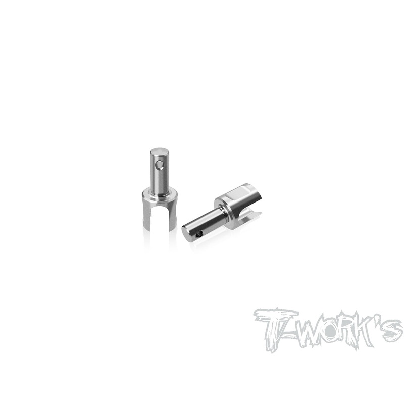 TP-180-MS1.0  64 Titanium Gear Diff. BB Driveshaft Adapters (  For Yokomo MS 1.0 & AXON TC10/3  )