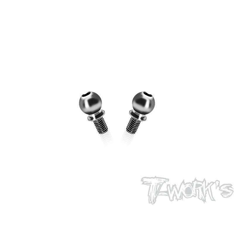 TP-X4-L   64 Titanium 6mm Ballstud With M3x5 ( For Xray X4'23/X4F'24/X4F'25/X4'25 ) 2pcs.