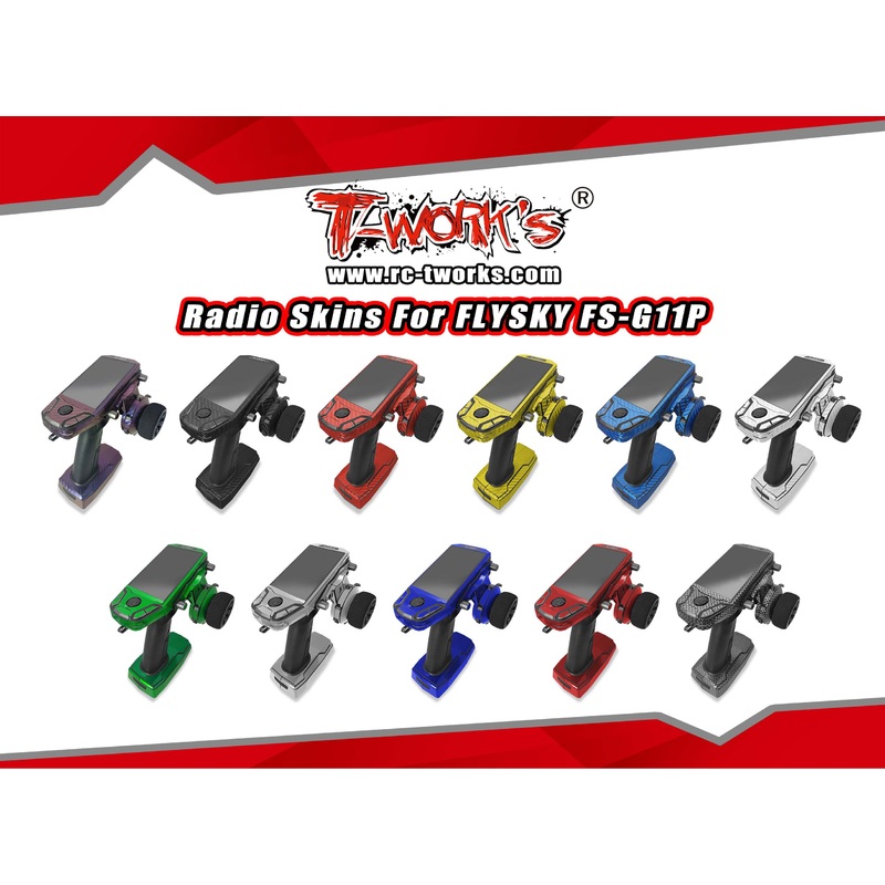 TS-080   3D Graphite Radio Skin Sticker ( For FLYSKY FS-G11P )  6colors