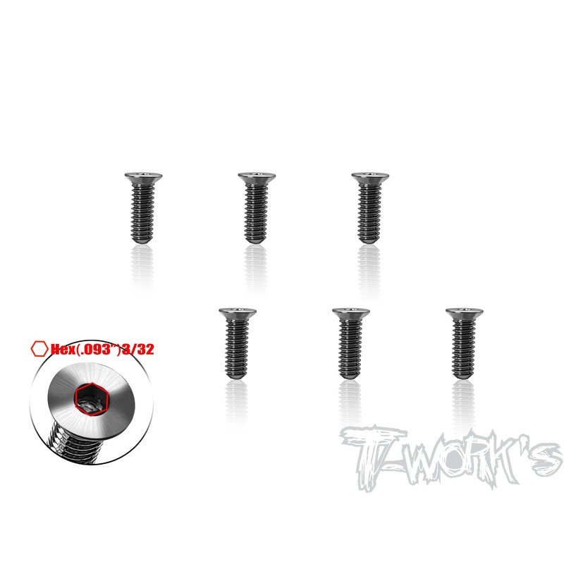 TSS-832C    8/32 Titanium Hex. Countersink Screw