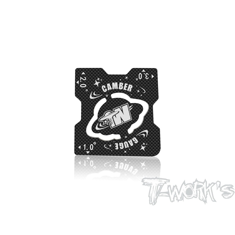 TT-131-A   1/8 & 1/10 Buggy Carbon-faced Camber Gauge ( 1-3 Degree )