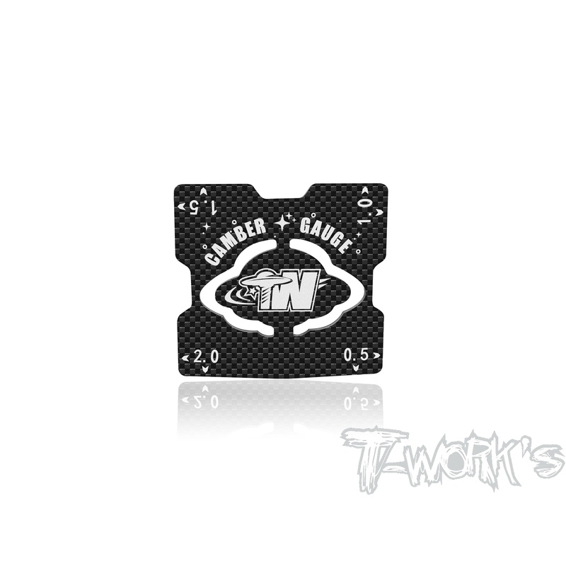 TT-131-B   1/10 Carbon-faced Camber Gauge ( 0.5-2 Degree )
