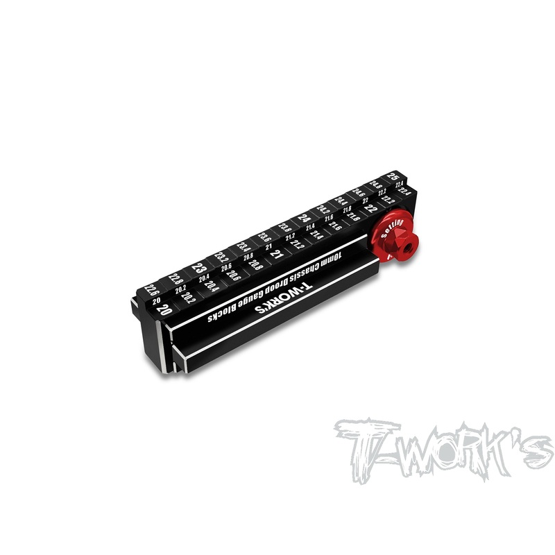 TT-132   T-Work's 1/10 On-road Touring Car Droop Gauge And Wheel Set