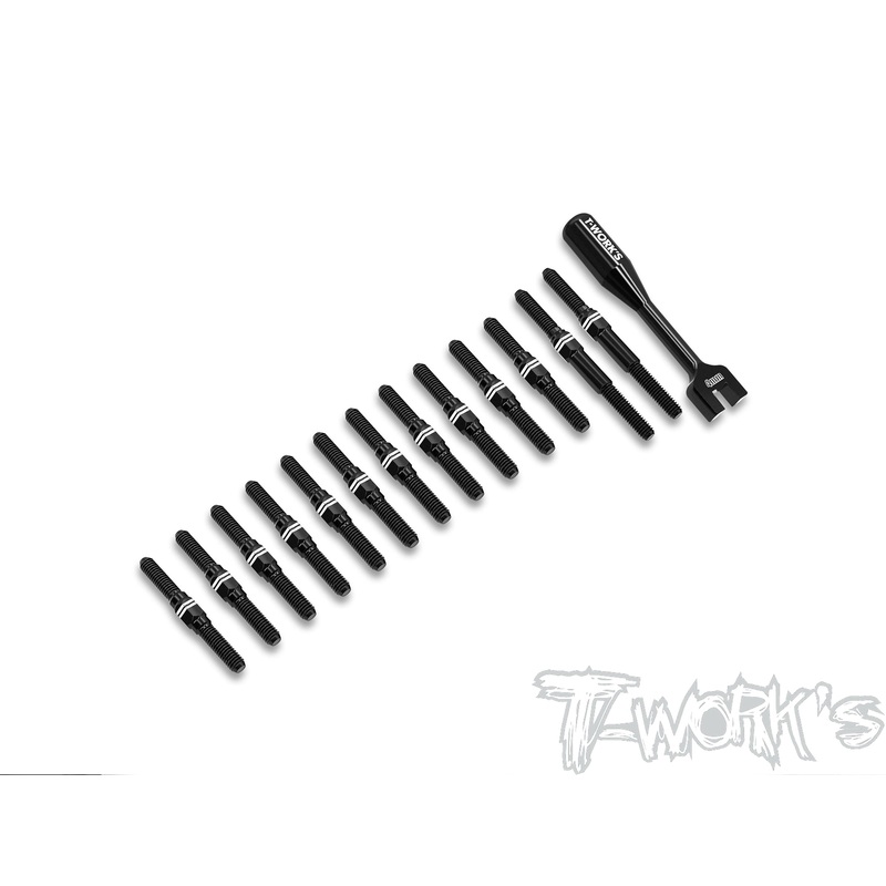 ABB-MTC3Alum.7075-T6 Black Coating Turnbuckle Set ( For Mugen MTC3 )