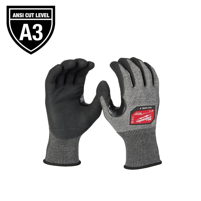 MILWAUKEE Cut Level 3 High-Dexterity Nitrile Dipped Gloves (6 PACK)