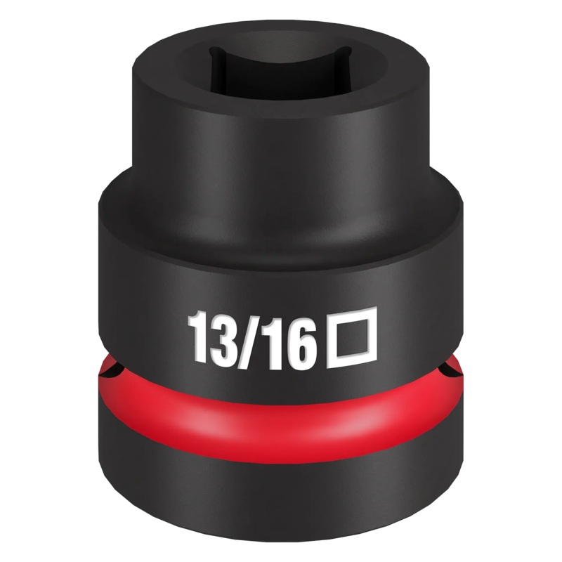 MILWAUKEE SHOCKWAVE IMPACT DUTY 1" Drive 13/16" Standard 4 Point Square Socket
