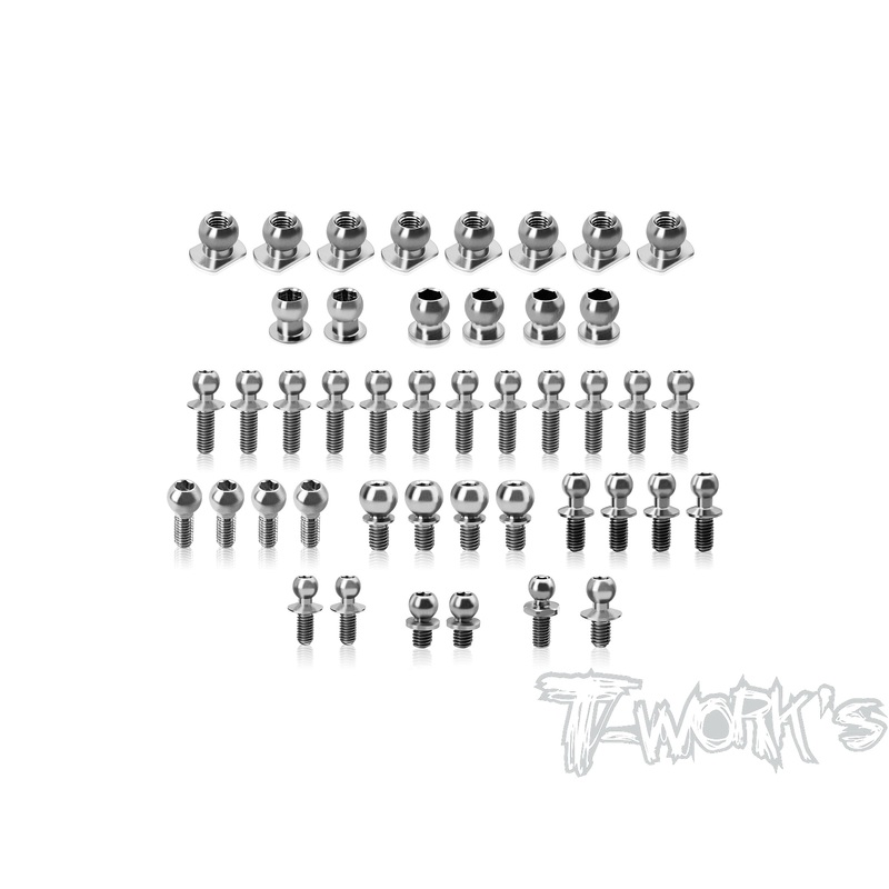 TP-220-FT9   64 Titanium Ball End Set ( For Schumacher FT9 )44pcs.