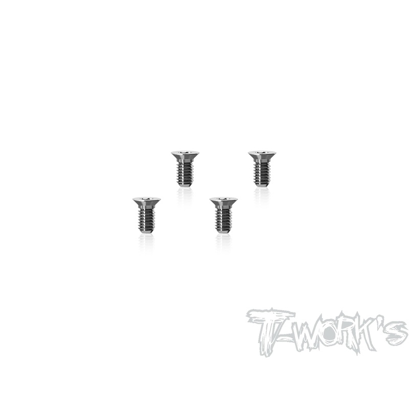 TP-800R-H-664 Titanium Centering Lower Head Screw 3 x 6mm ( For Awesomatix A800R/A800RR ) 4pcs.