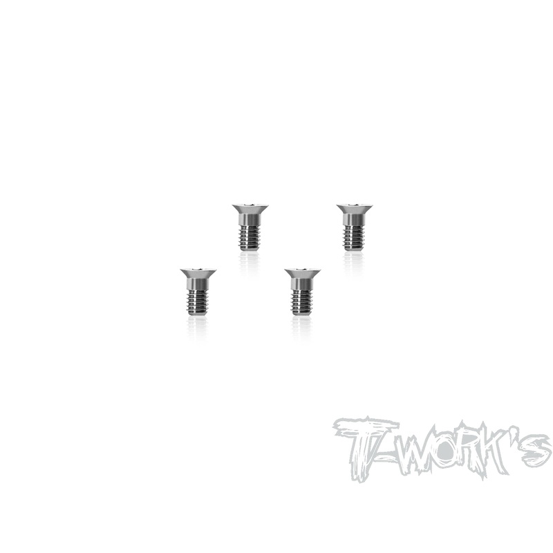 TP-800R-H-6L64 Titanium Damper Lower Head Screw 3 x 6mm ( For Awesomatix A800R/A800RR ) 4pcs.