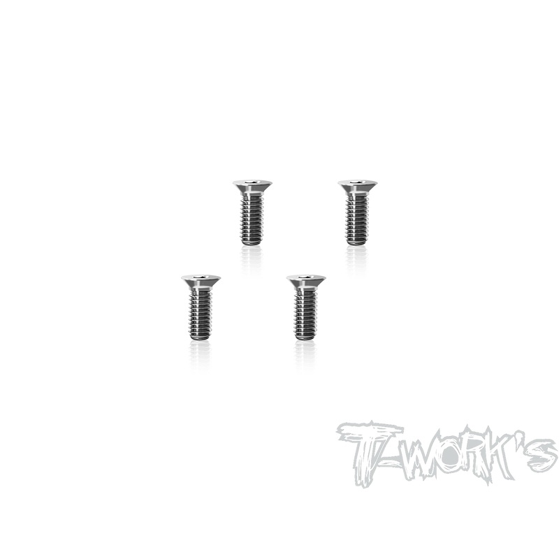 TP-800R-H-864 Titanium Centering Lower Head Screw 3 x 8mm ( For Awesomatix A800R/A800RR ) 4pcs.