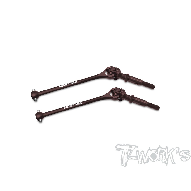 UJ-B74.2-R   Steel Rear Universal Joint Set 63mm (  For Team Associated RC10 B74.2/74.1 ) 2pcs.