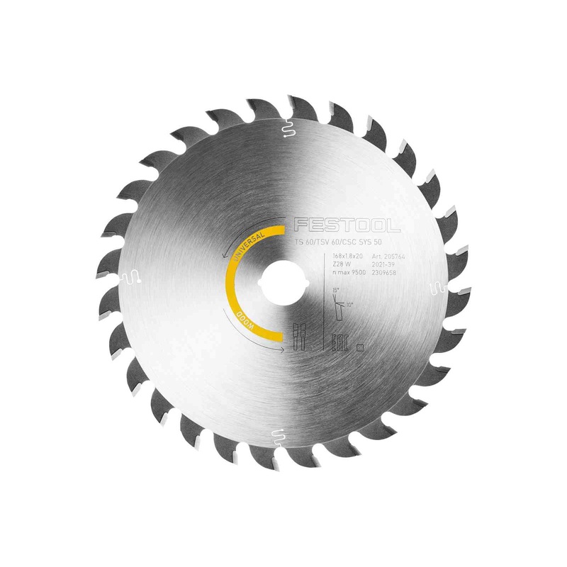 FESTOOL Saw Blade WOOD UNIVERSAL HW 168x1,8x20 W28