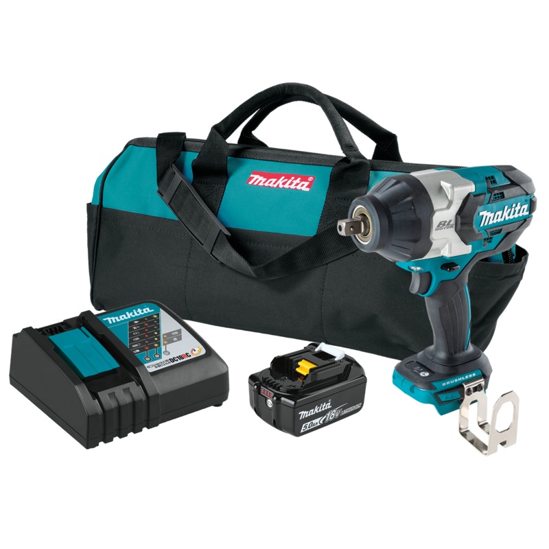 MAKITA 18V LXT 3Speed 1/2" Square Drive Impact Wrench w/ Detent Anvil Kit