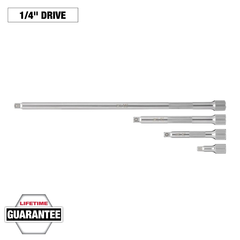 MILWAUKEE 4 PC. 1/4 Drive Extension Set