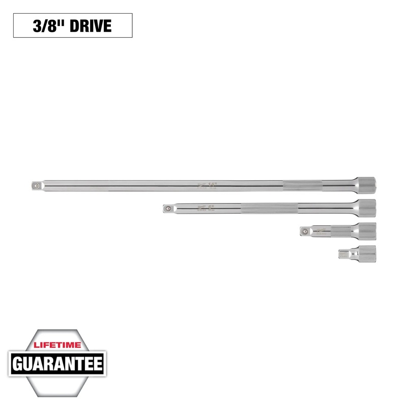 MILWAUKEE 4 PC. 3/8 Drive Extension Set