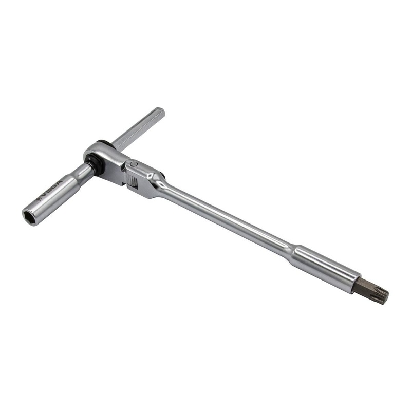 VEGA 1/4 Flexible Head Mag Bit Ratchet X 6" w/ Extension Bar