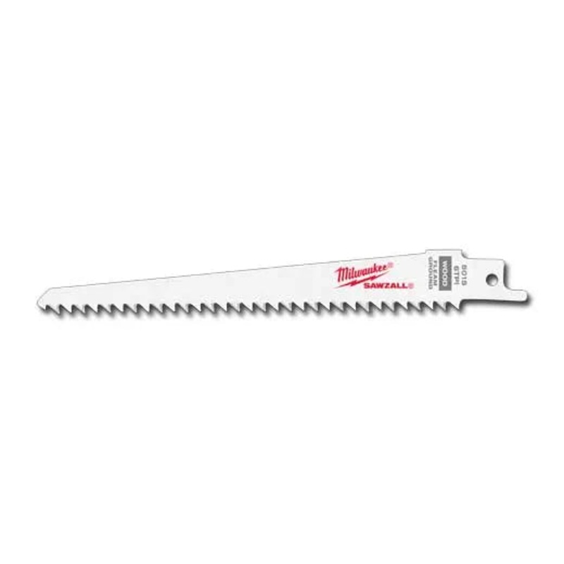 MILWAUKEE 6" 6 TPI Fleam Ground SAWZALL Blade (5 PACK)