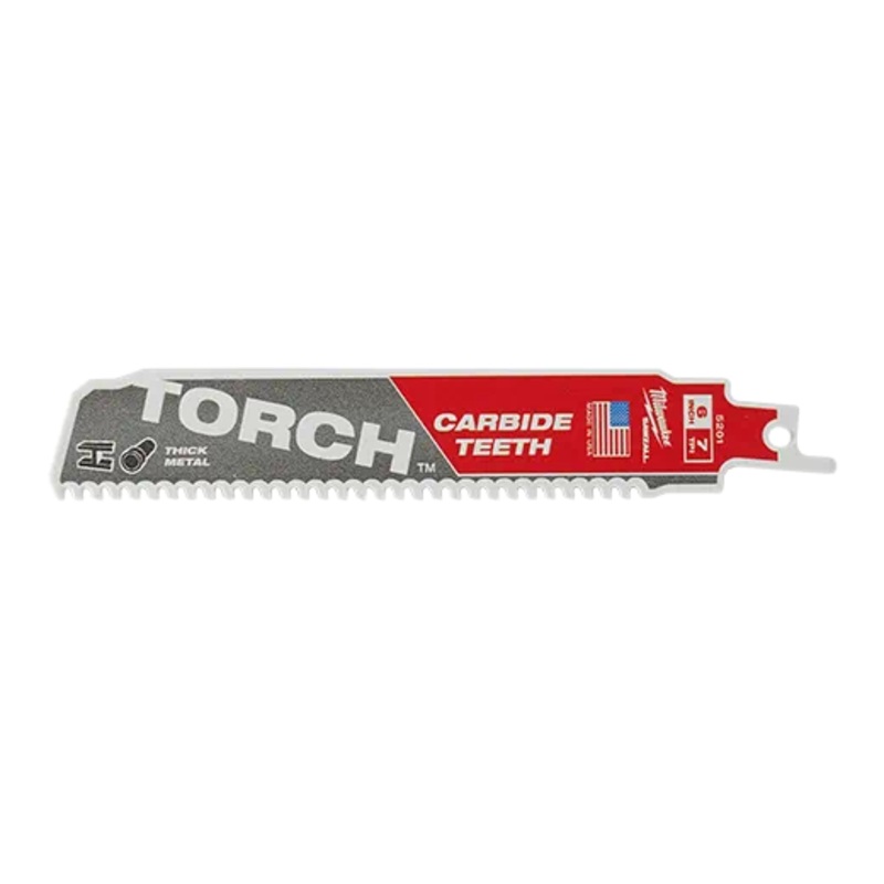 MILWAUKEE 6" 8 TPI TORCH SAWZALL Carbide Blade