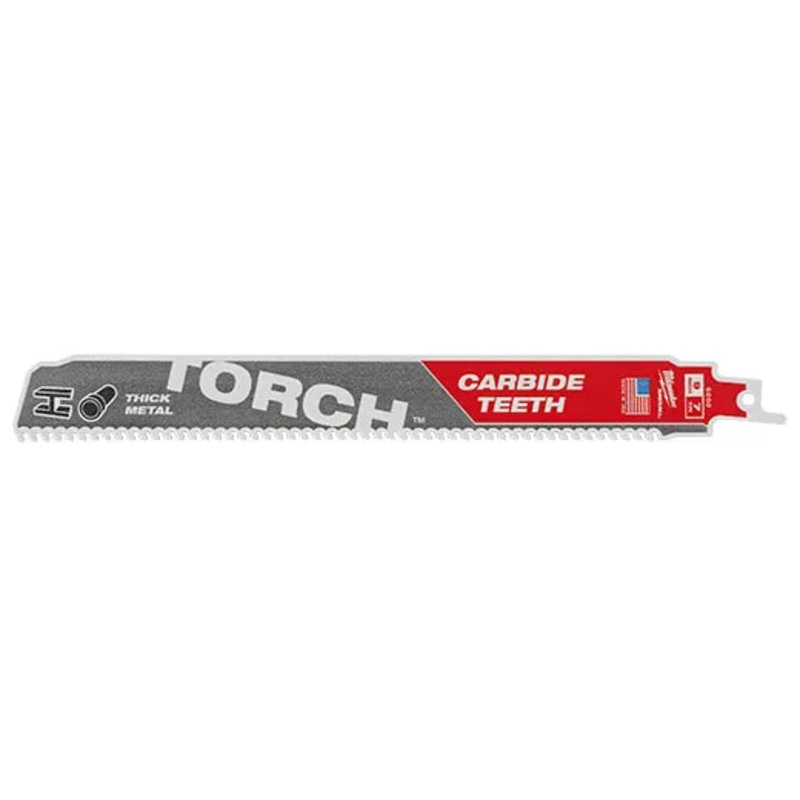 MILWAUKEE 9" 8 TPI TORCH SAWZALL Carbide Blade