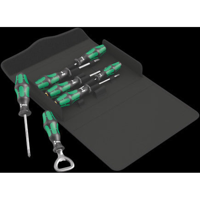 WERA 7 PC. Kraftform 300/7 Set 2 Screwdriver Set Kraftform Plus