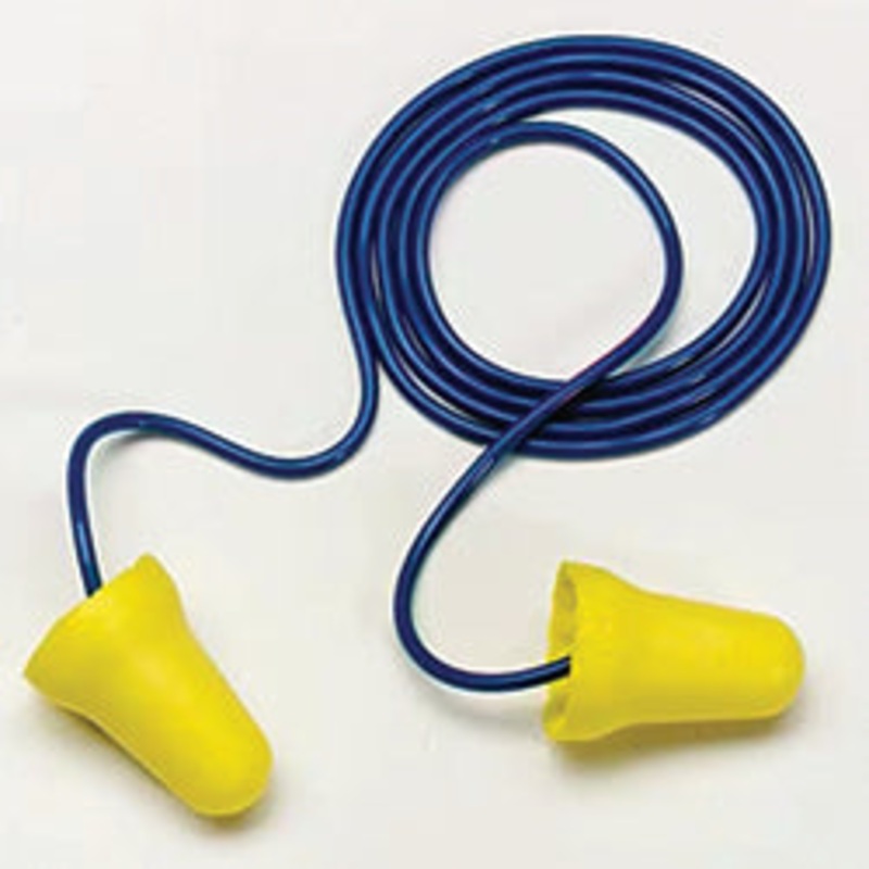 3M E-A-R E-Z-Fit Earplugs 312-1222, Corded, Poly Bag, 200 Pairs