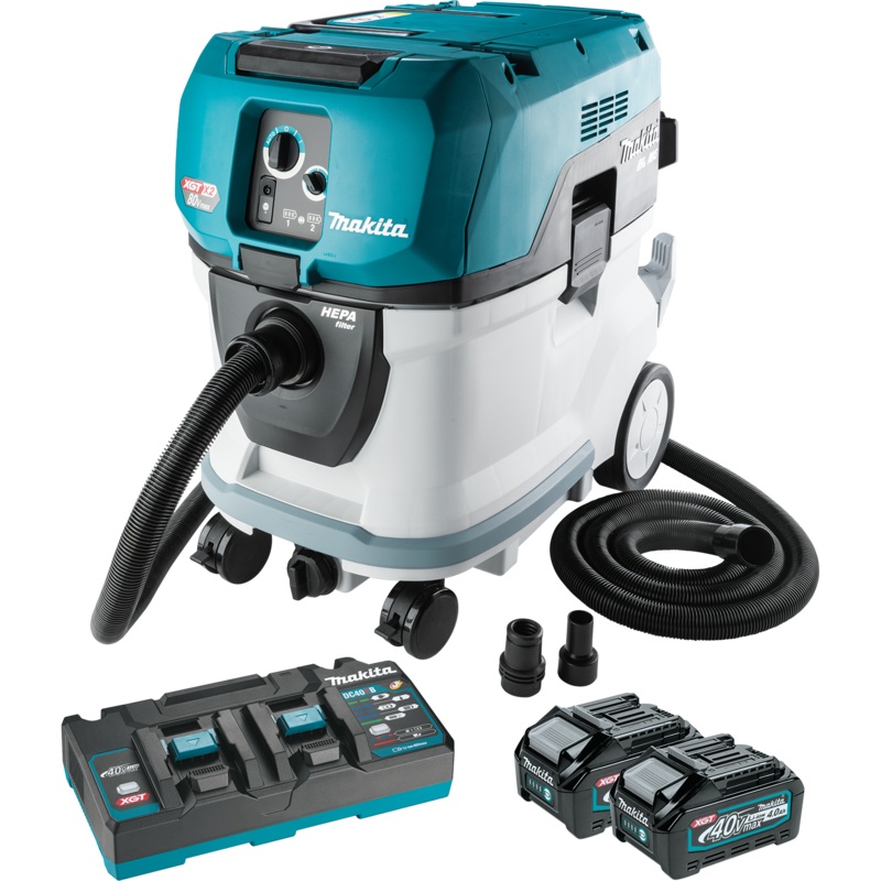 MAKITA 80V MAX (40V MAX X2) XGT 10 Gallon HEPA Wet & Dry Vacuum Kit