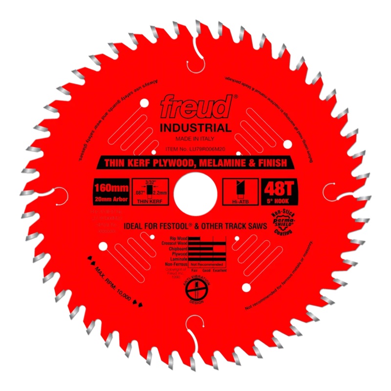 FREUD 160mm Thin Kerf Ultimate Plywood & Melamine Blade