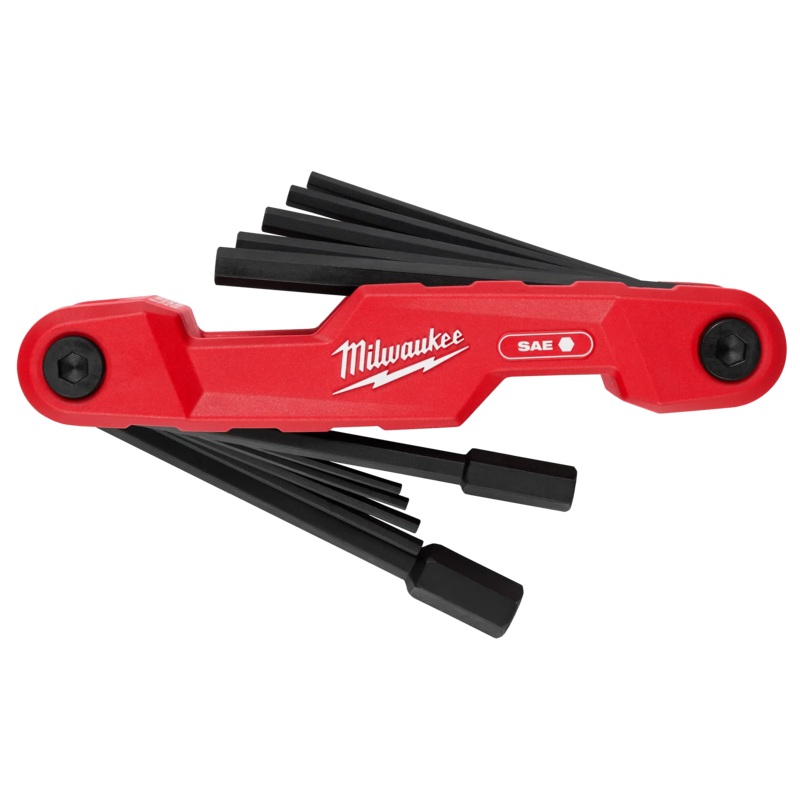 MILWAUKEE 11-Key Electrician's Folding Hex Key Set - SAE