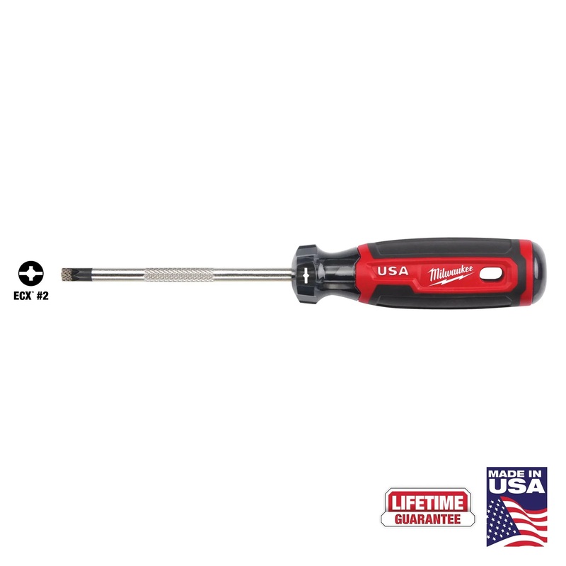MILWAUKEE #2 ECX 4" Cushion Grip Screwdriver