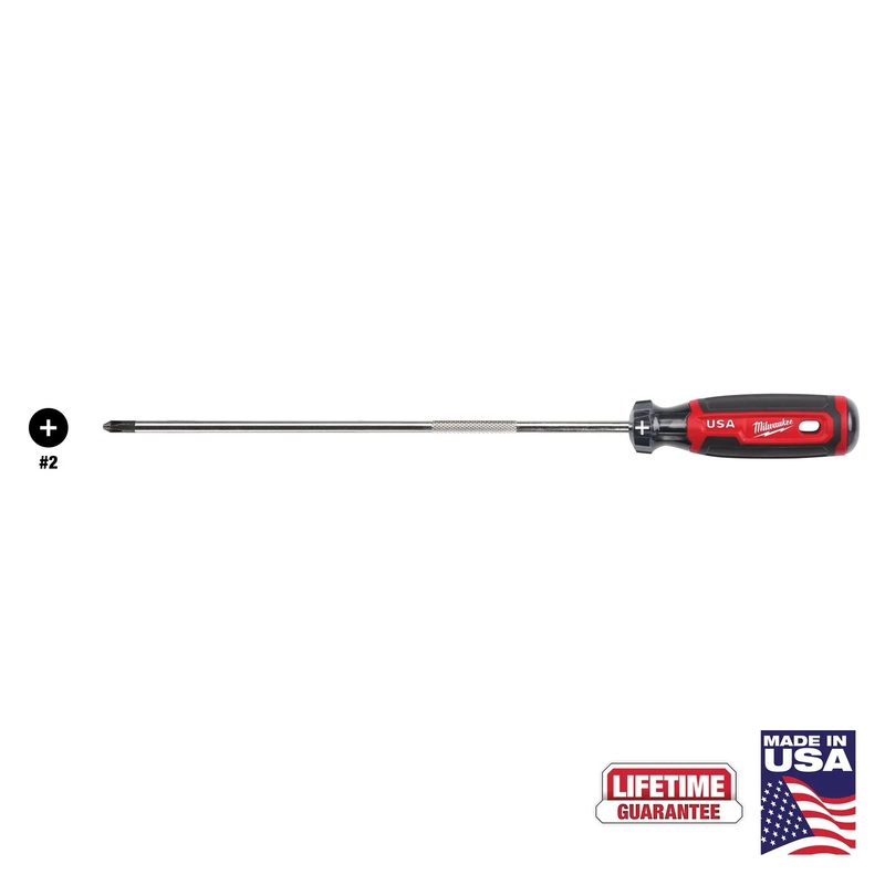 MILWAUKEE #2 Phillips 10" Cushion Grip Screwdriver