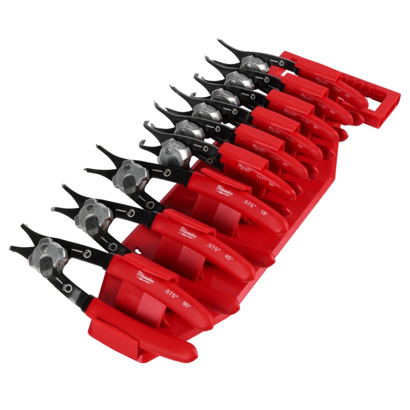 MILWAUKEE 9 PC. Convertible Snap Ring Pliers Set