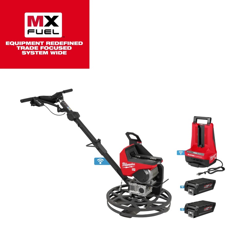 MILWAUKEE MX FUEL 24" Walk-Behind Edging Trowel Kit
