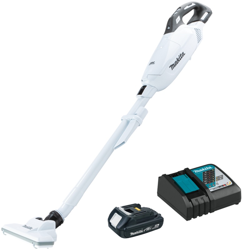 MAKITA 18V LXT Compact 4 Speed Vacuum w/ Push Button & Dust Bag Kit