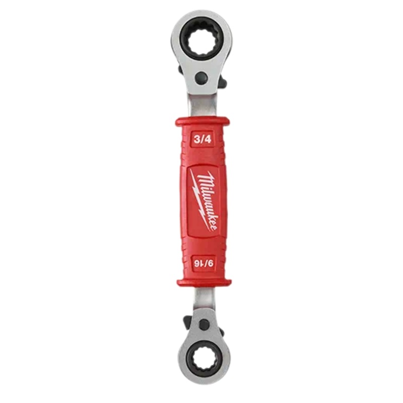 MILWAUKEE Linemans 4-IN-1 Insulated Ratcheting Box Wrench
