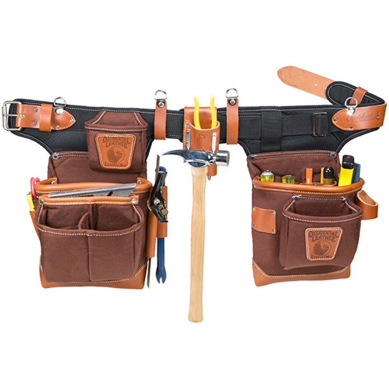 OCCIDENTAL LEATHER Adjust-To-Fit FatLip Tool Bag Set