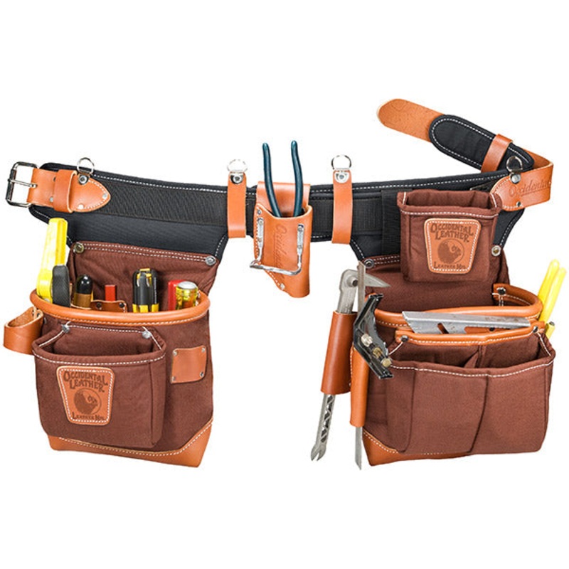OCCIDENTAL LEATHER Adjust-To-Fit FatLip Tool Bag Set - Left Handed