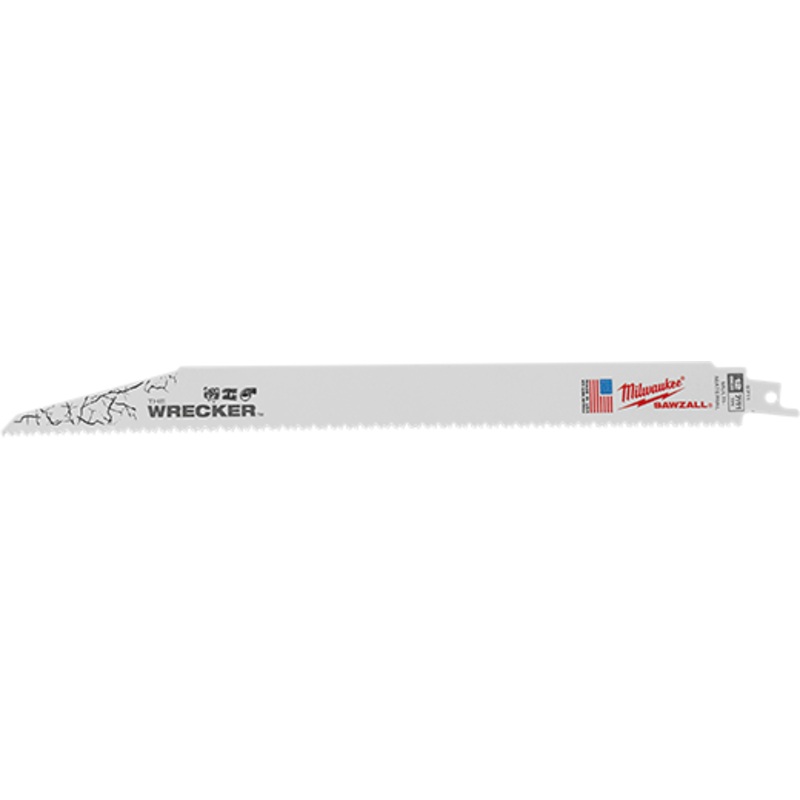 MILWAUKEE 12" 7/11 TPI SAWZALL WRECKER Multi-Material Blade